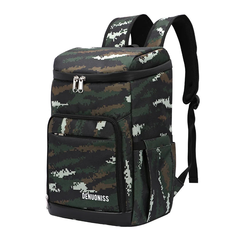 Sac à dos avec poche isotherme - Vert camouflage / 29X20.5X39CM (20 litres) / France