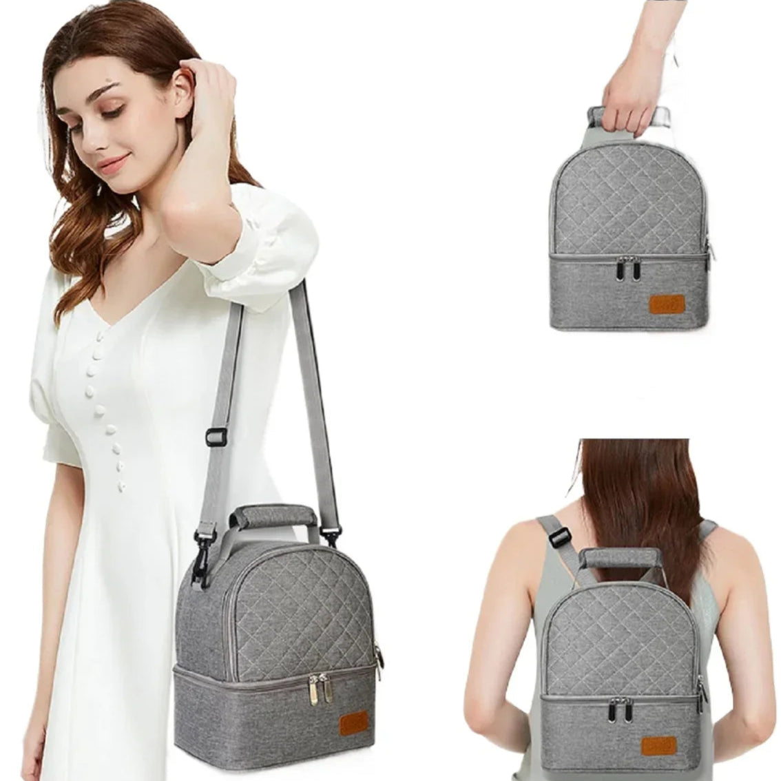 Sac à dos bébé isotherme gris - Gris / 11L
