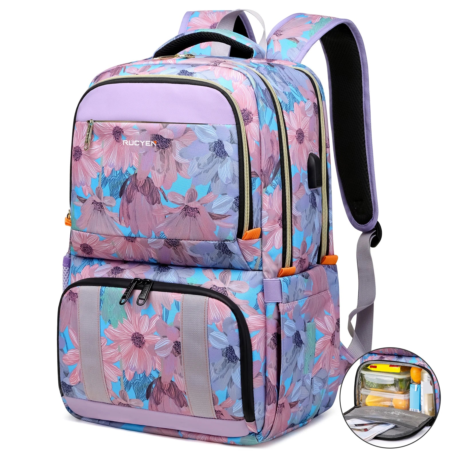 Sac à dos rose avec poche isotherme 30L - Rose / France