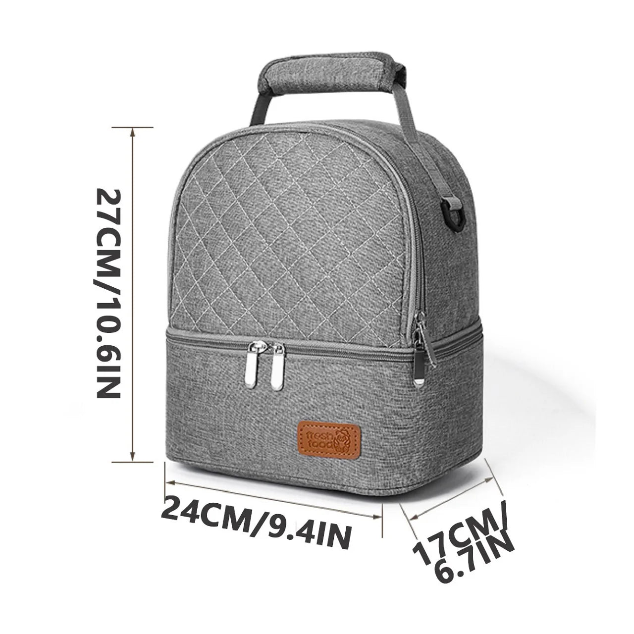 Sac à dos bébé isotherme gris - Gris / 11L