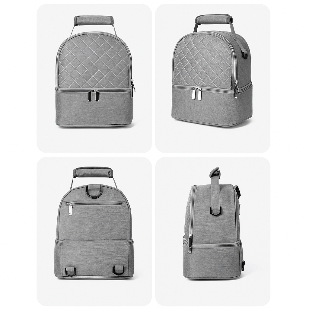 Sac à dos bébé isotherme gris - Gris / 11L