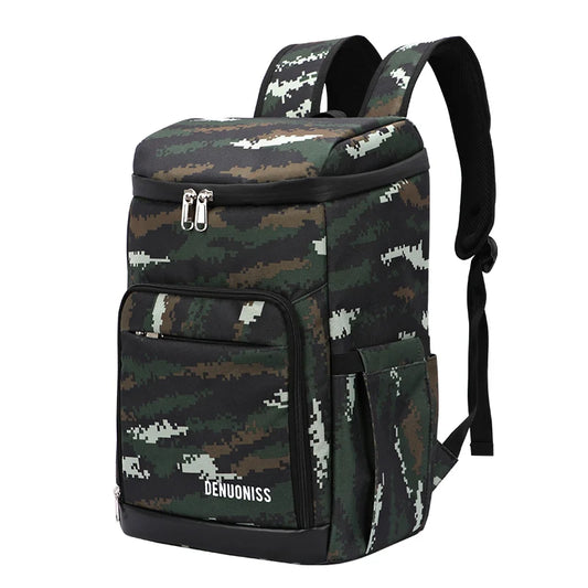 Sac à dos avec poche isotherme - Vert camouflage / 29X20.5X39CM (20 litres) / France