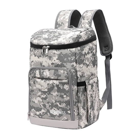 Sac à dos isotherme garçon - Gris camouflage / 29X20.5X39CM (20 litres) / France