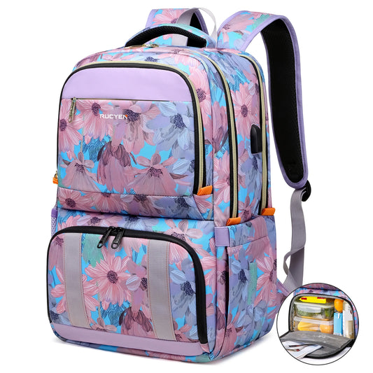 Sac à dos rose avec poche isotherme 30L - Rose / France